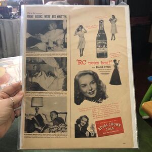 Vintage 50s Advertisement: RC Cola and on the Flip side, Black Wedding